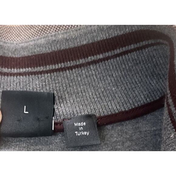 Hugo Boss Piceno Mens XL Sweater Red Maroon Button Pullover Cotton Blend - Picture 6 of 7